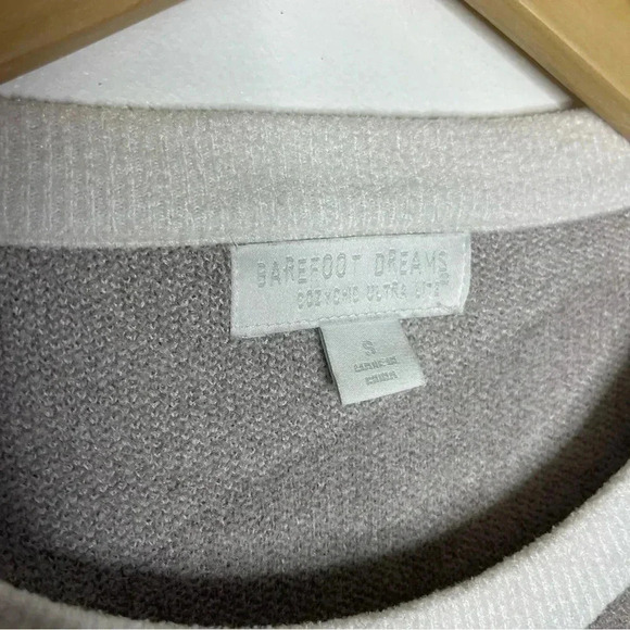 Barefoot Dreams Crew Cozy Chic Ultra Lite Ocean Reef Pullover Sweater Size Small - Picture 5 of 7